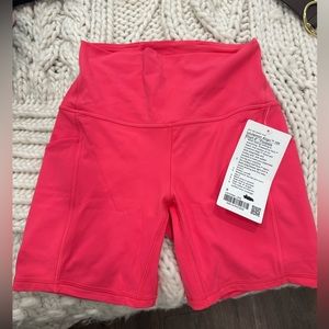 Lululemon Align 6” shorts in color lip gloss